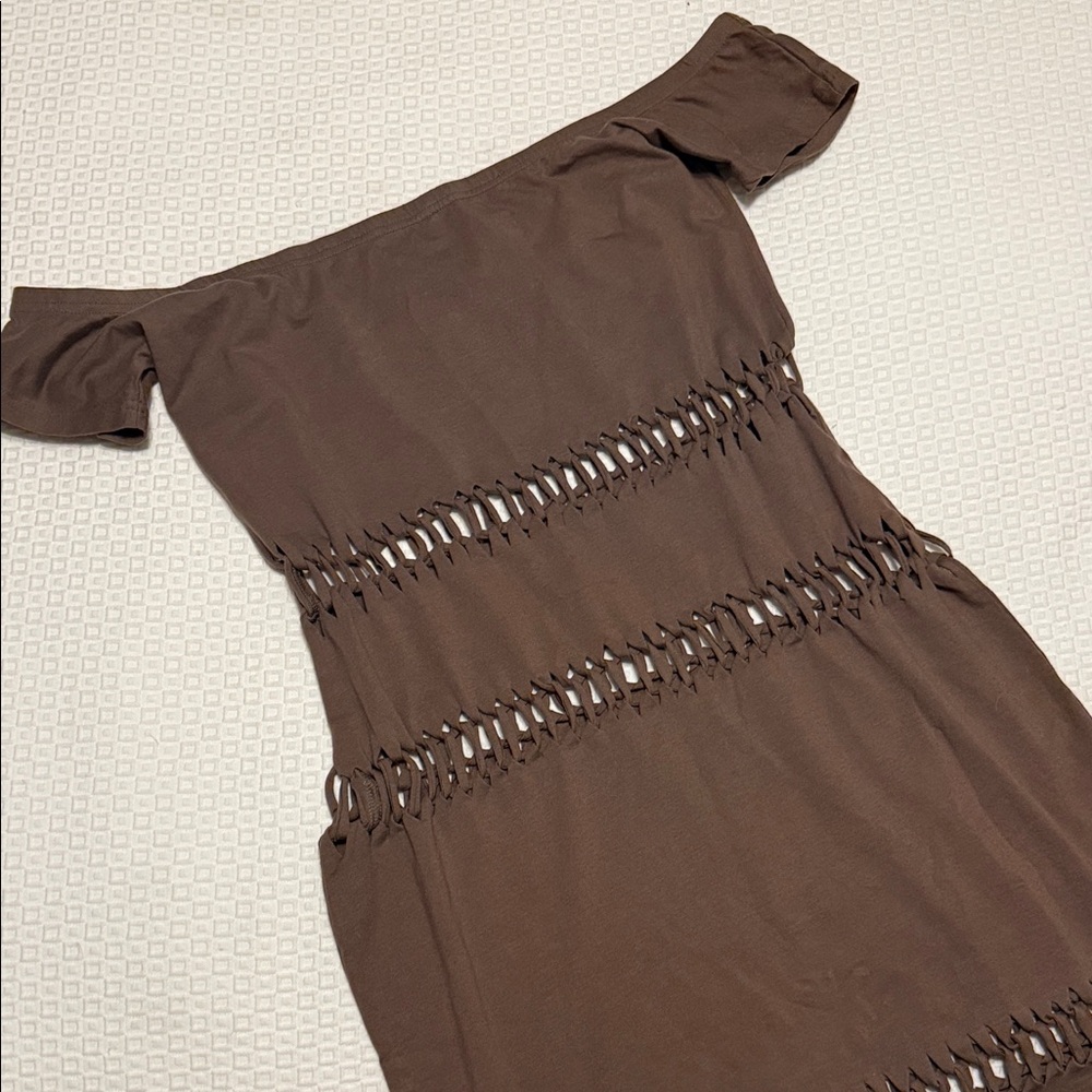 NWOT KD LOS ANGELES Brown BOHO Dress